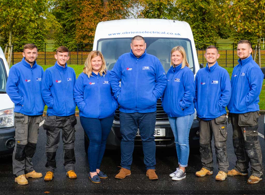 O'Briens Electrical Team - featured in 'when to hire employees for your business blog'