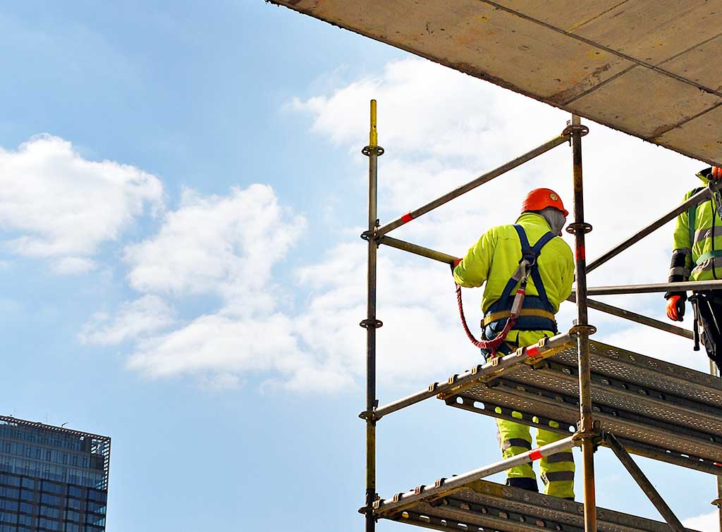 working at height scaffolding