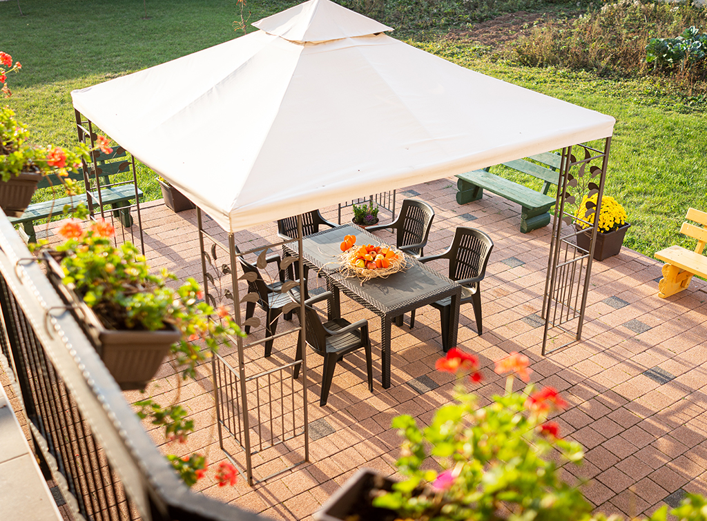 Gazebo for outdoor dining