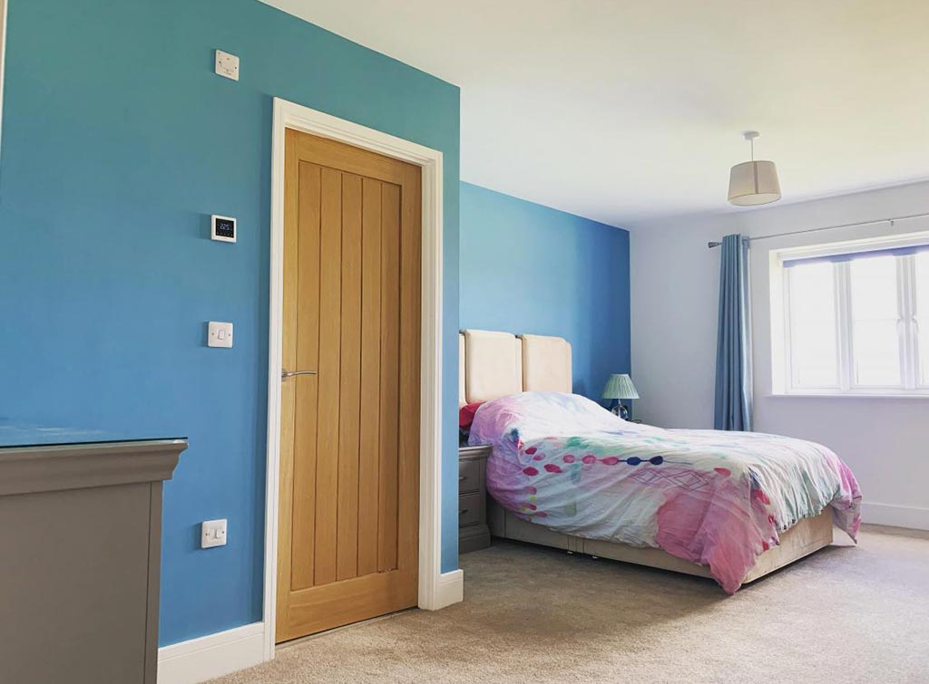 Sean Saunders Painting & Decorating - blue bedroom