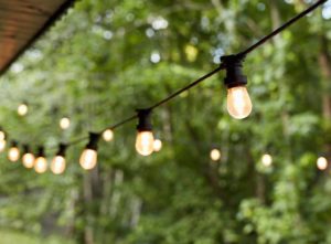 Cost to fit exterior lights - outdoor festoon lights