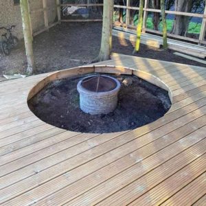 Love Island garden fire pit
