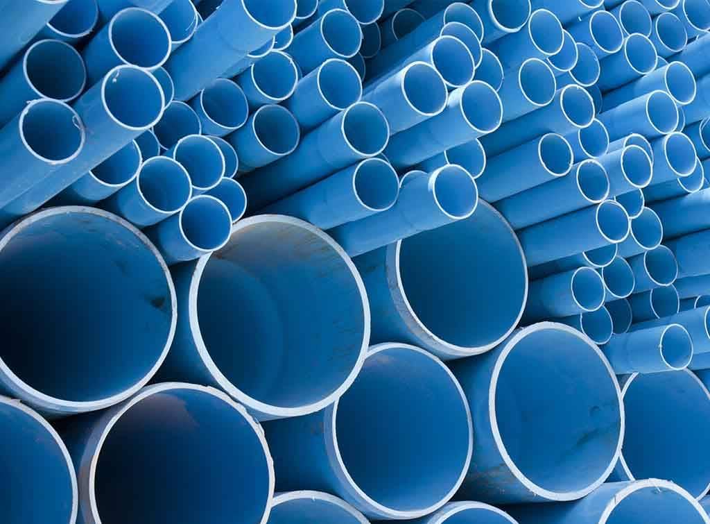 Stacked replacement main water pipes