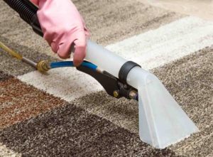 Rug cleaning with a wet and dry vacuum