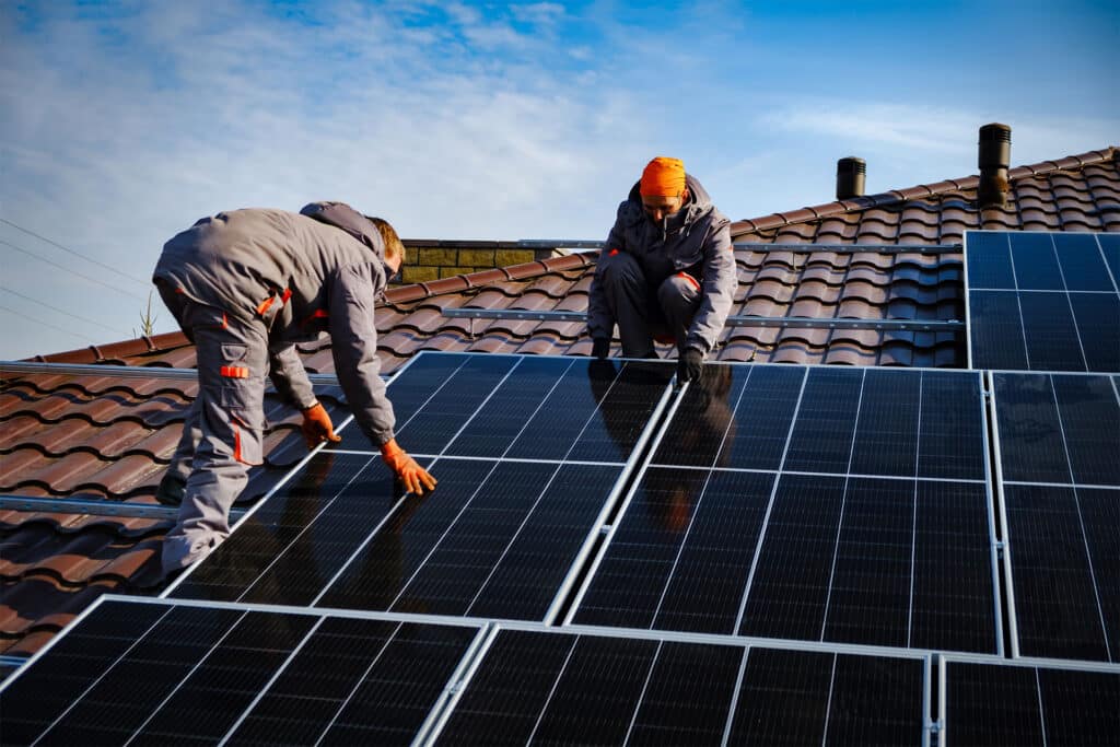 Solar panel installation