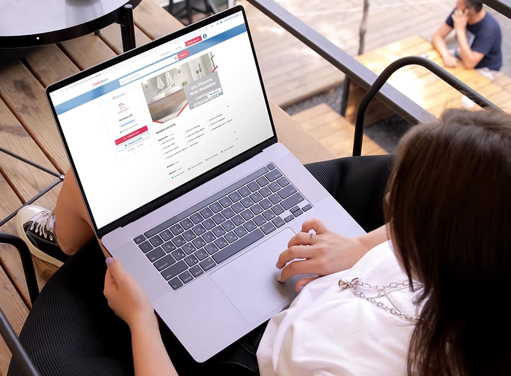  Checkatrade member profile on laptop screen