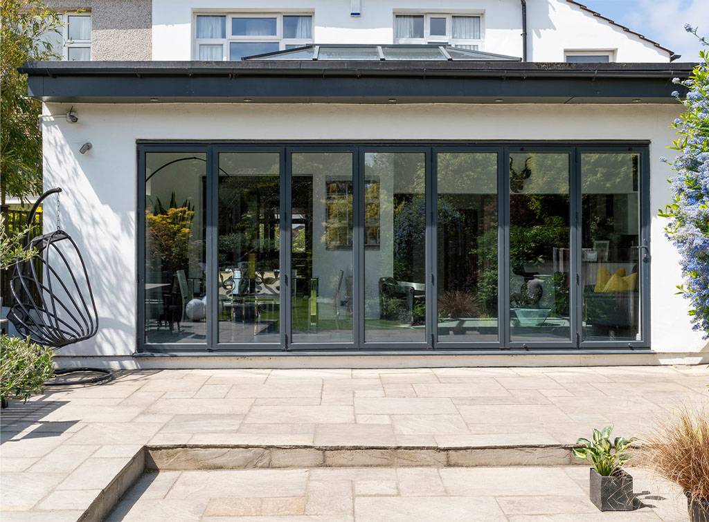 Full-width rear extension on semi-detached property
