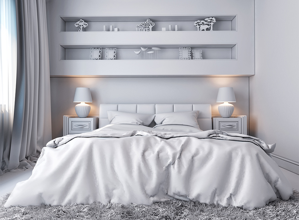 small bedroom white fresh design