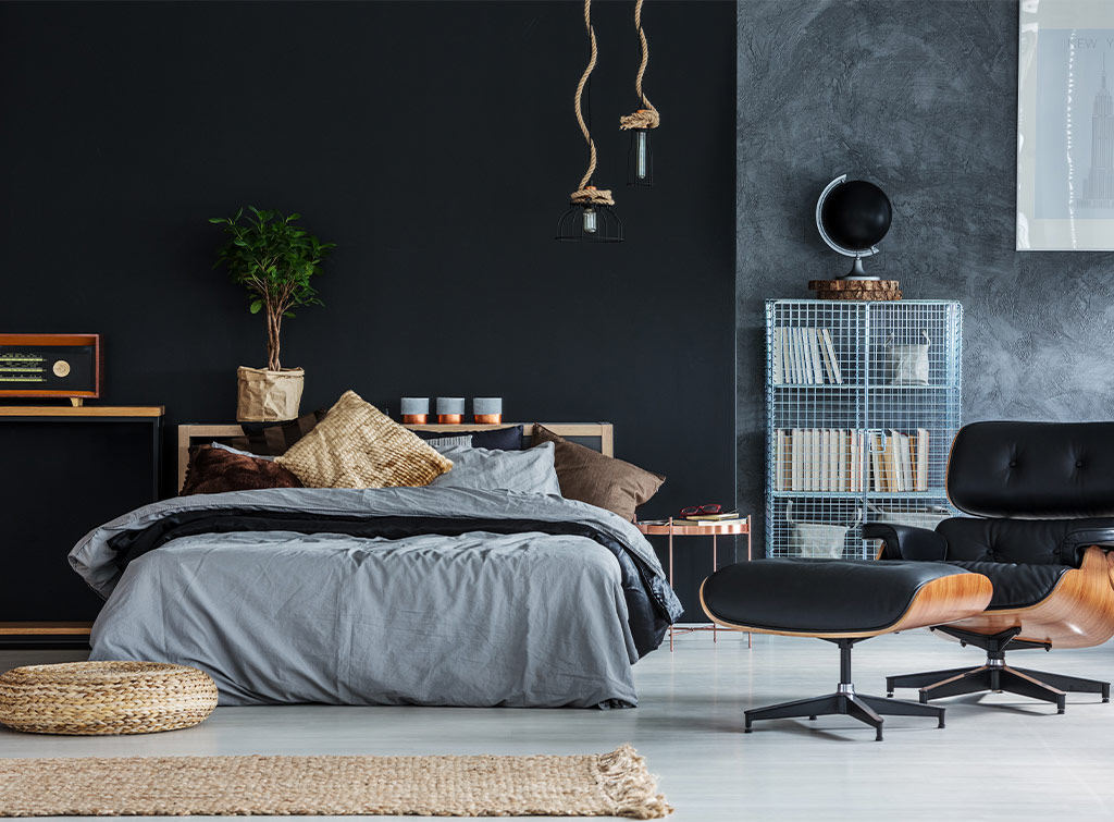 Black grey bedroom ideas