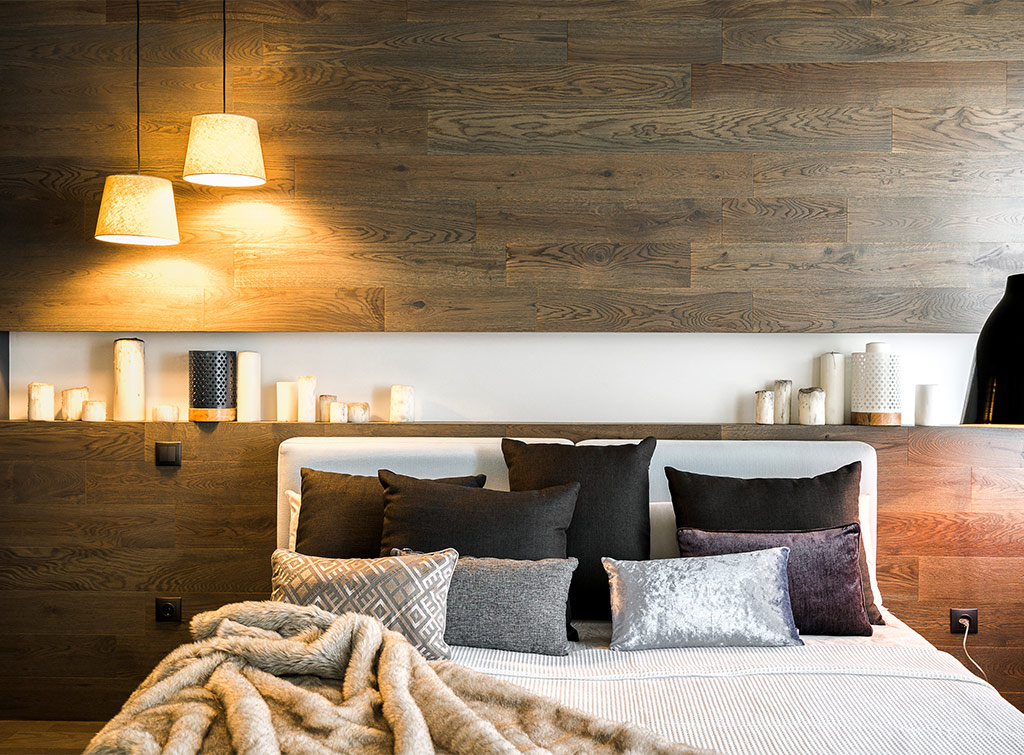 Dark wood bedroom ideas