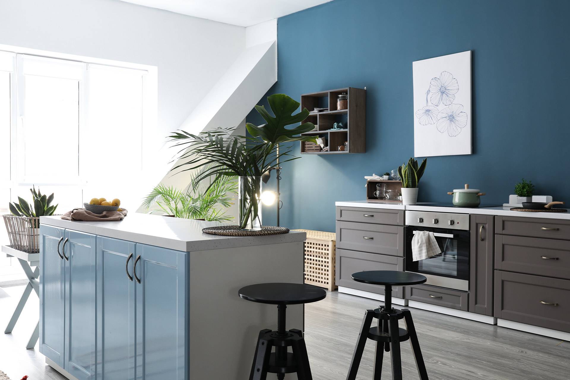Kitchen outlet colour design