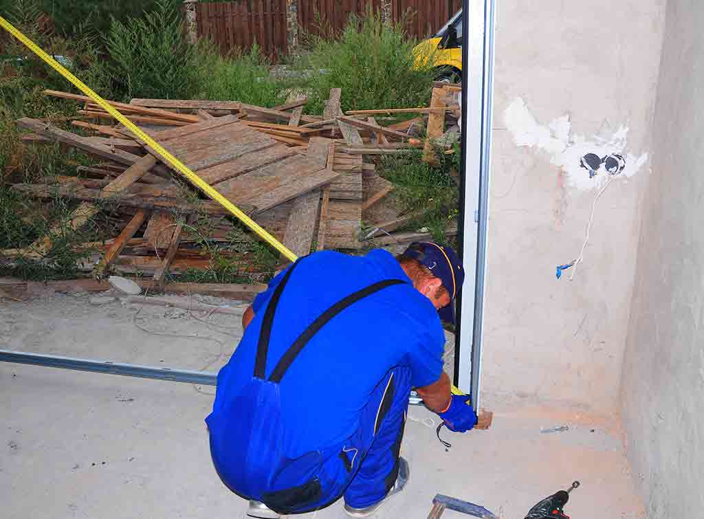 Garage Door removal and bricking up preparation