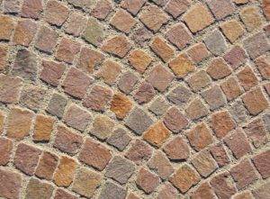 Cobblestone driveway pavers