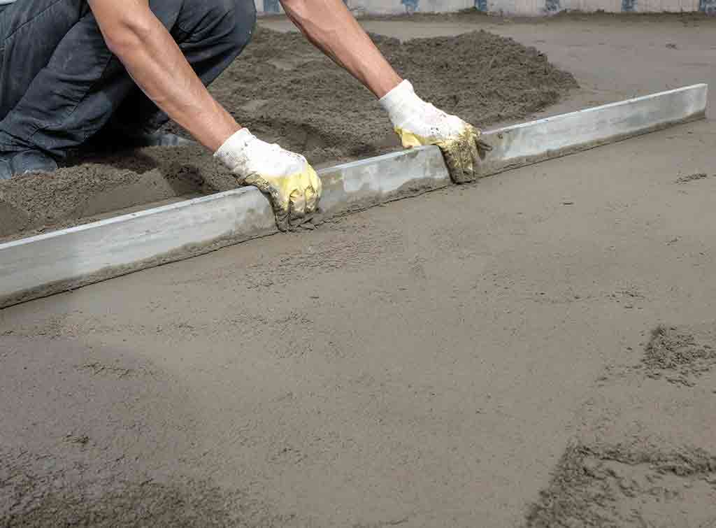 Levelling a concrete slab 