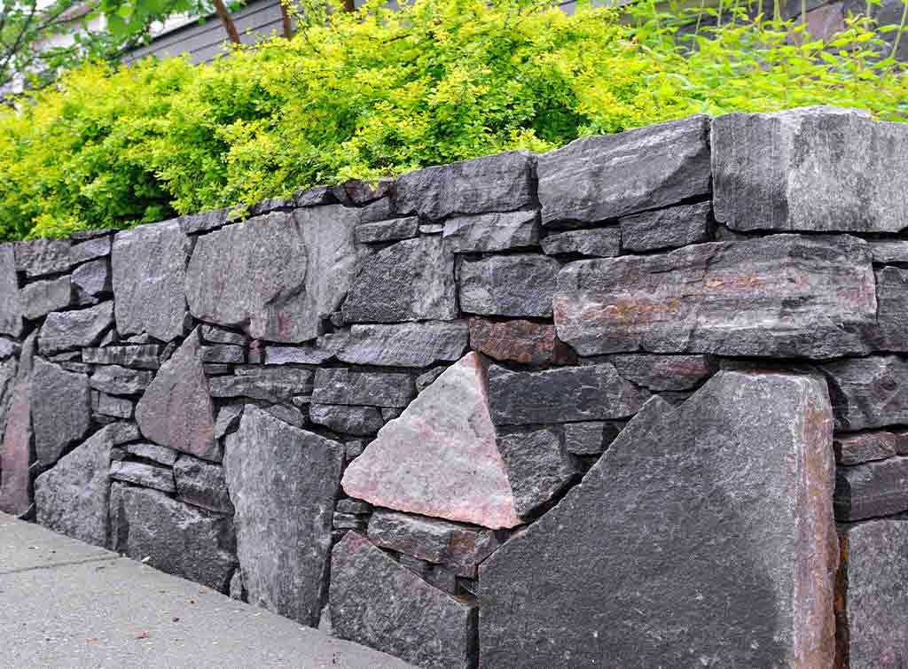 dry stone retaining wall cost