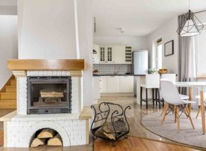 Log burning fireplace ideas