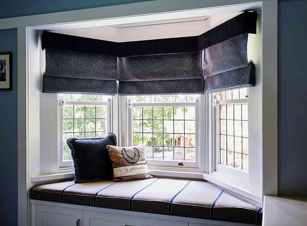 Before and After: New Bay Window with Built-In Blinds