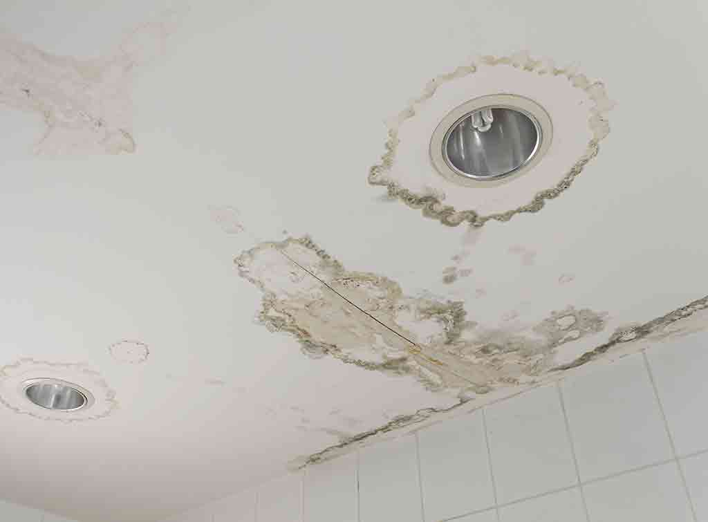 cost of repairing water damaged bathroom ceiling