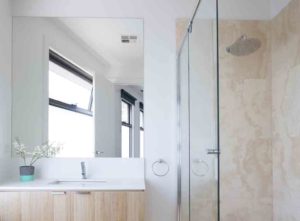 semi-frameless shower door