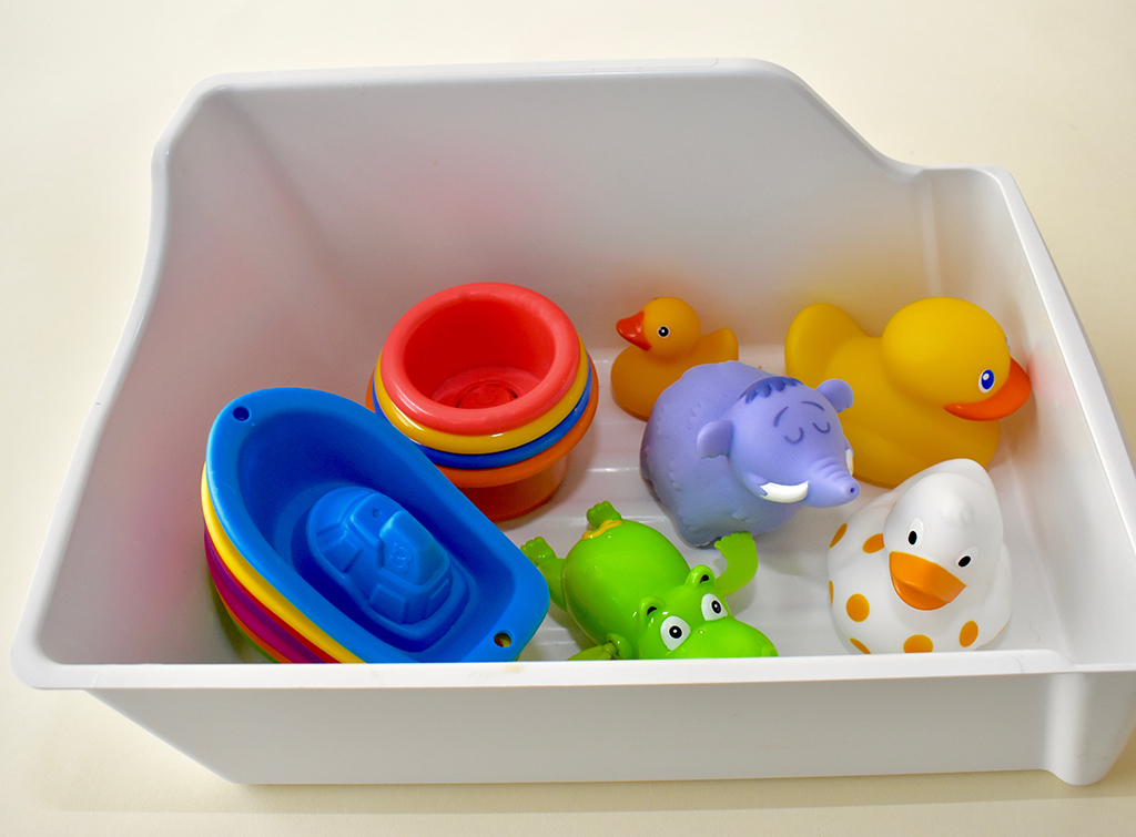 Toy storage solutions for the bath