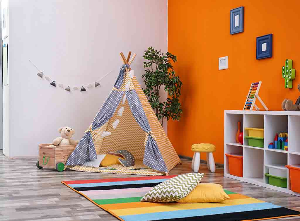 Colourful playroom ideas