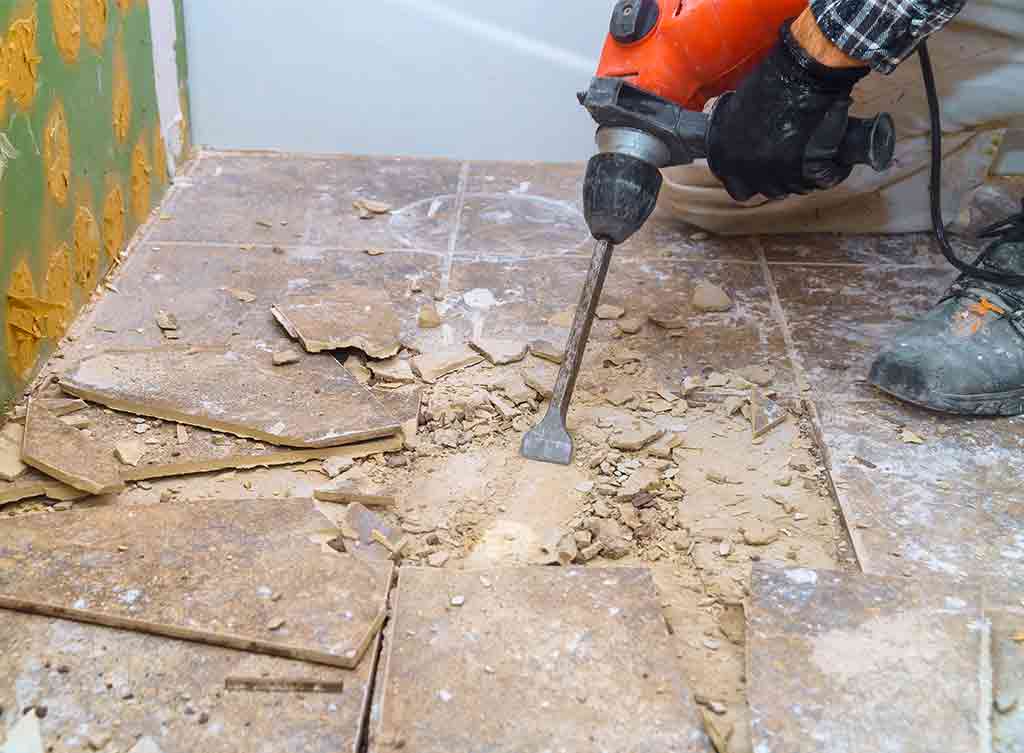 Cost To Remove A Ceramic Tile Floor, How To Remove A Ceramic Tile