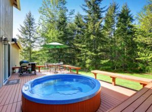 Hot tub decking ideas
