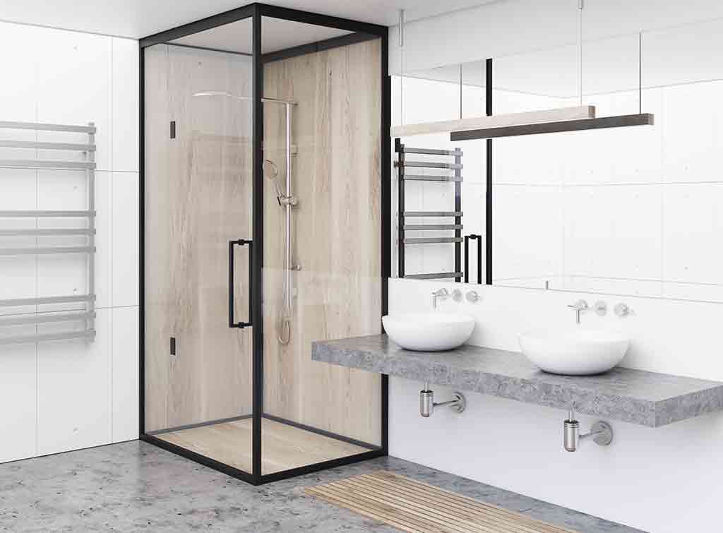 Futuristic looking shower room idea