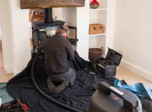 how to open up a fireplace for a wood burner
