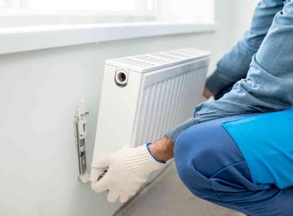 how to replace a radiator with a smaller one