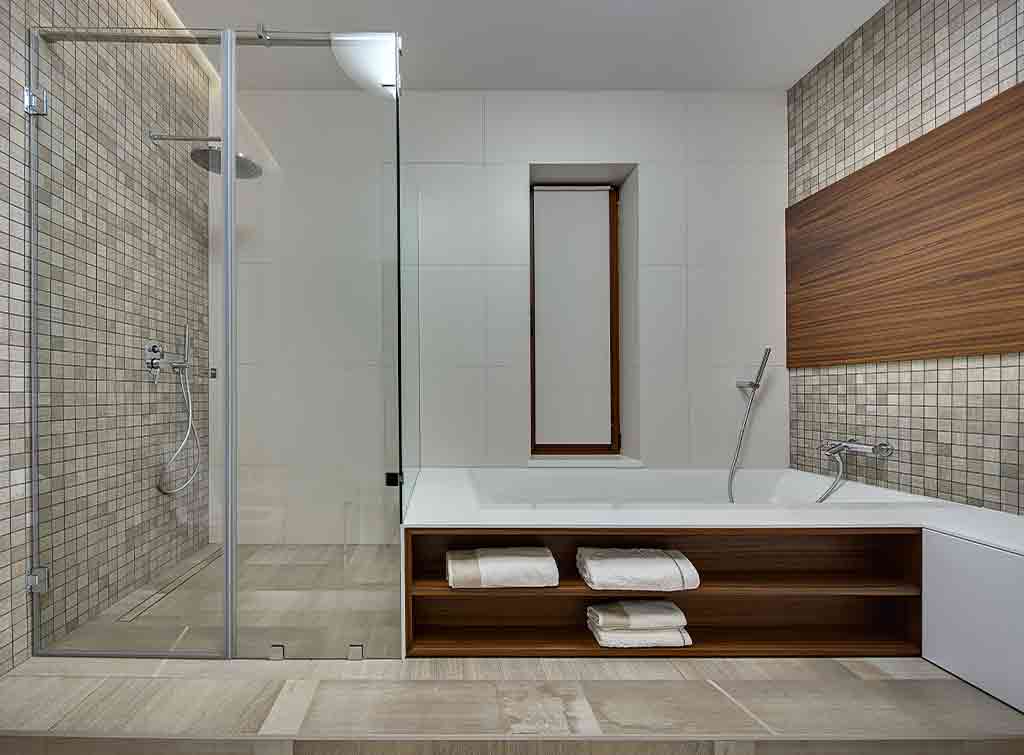 Bath panel shelving design ideas