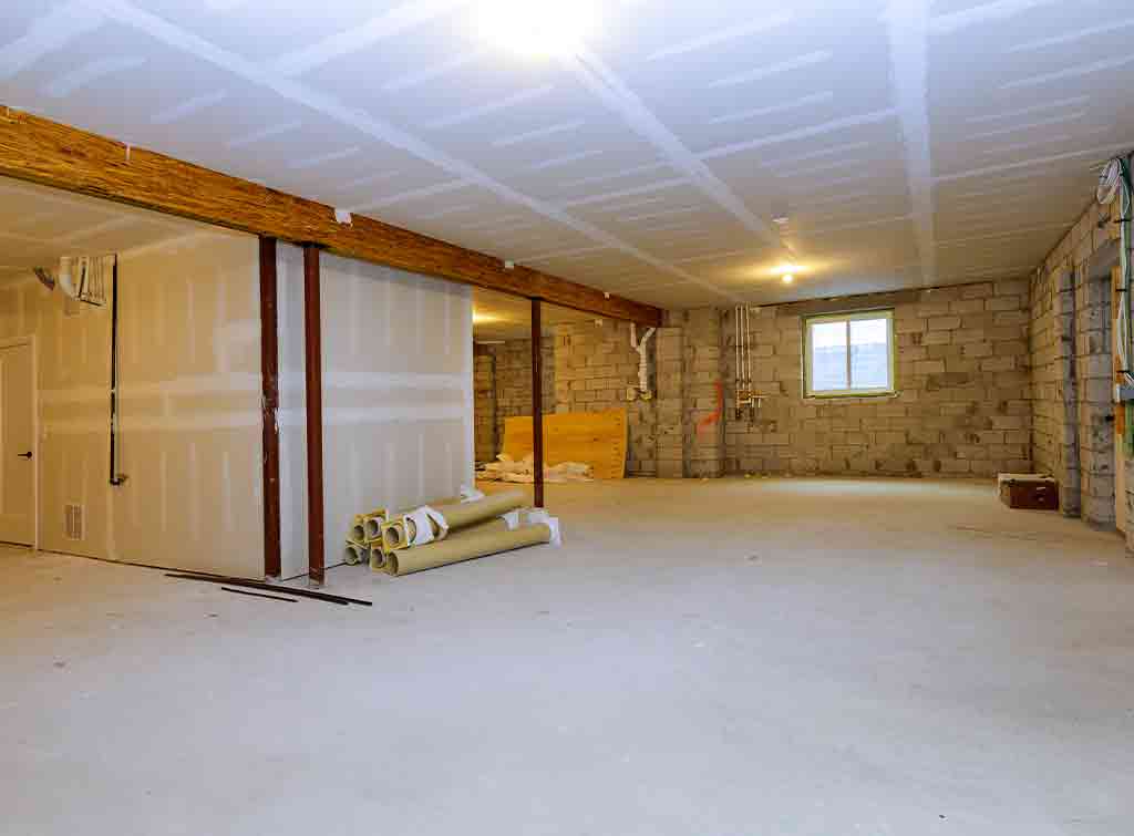 Lowering A Basement Floor Cost, Best Way To Finish A Concrete Basement Floor Plan