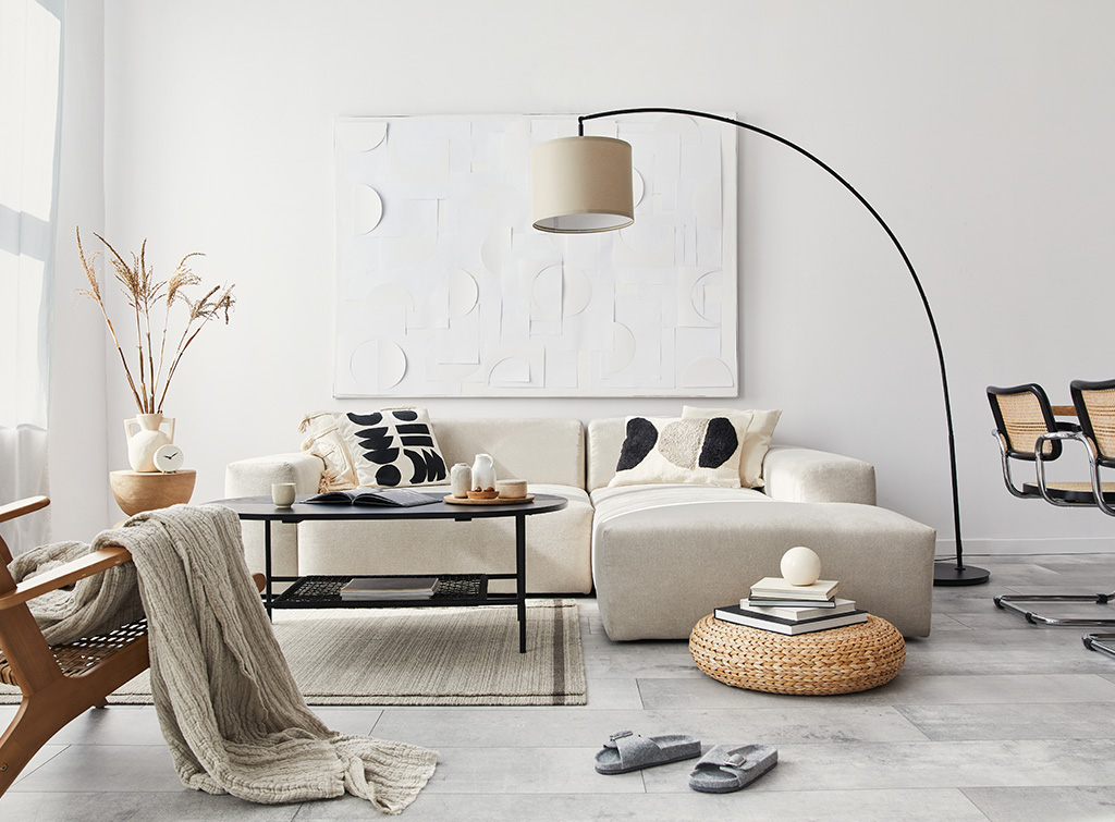 neutral living room interior design idea
