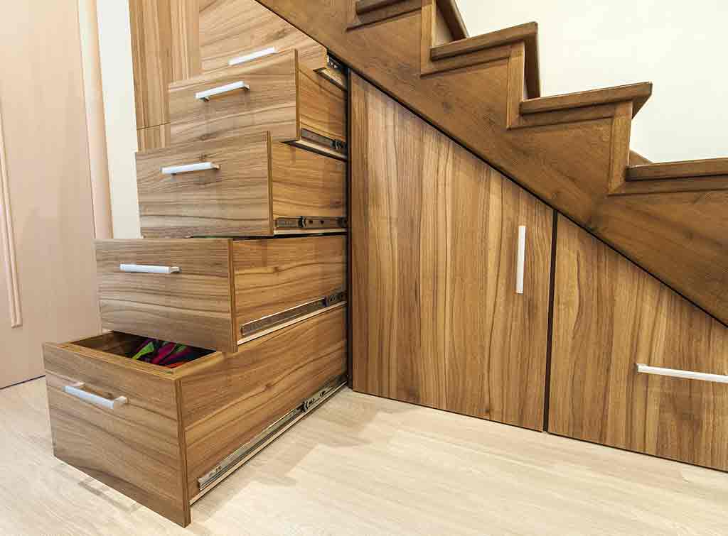 Storage solutions for a narrow hallway