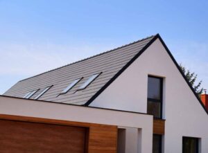 Contemporary house with silicone render