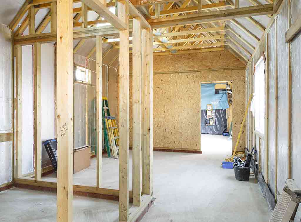 Timber frame house extension