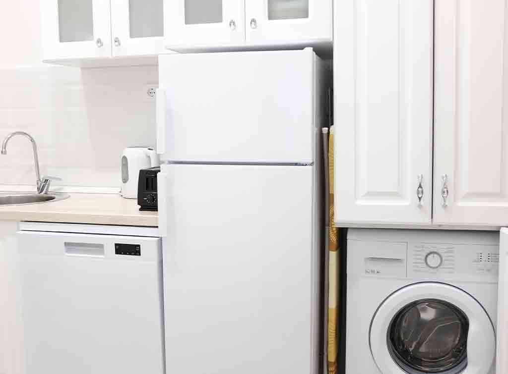 dishwasher and washing machine together