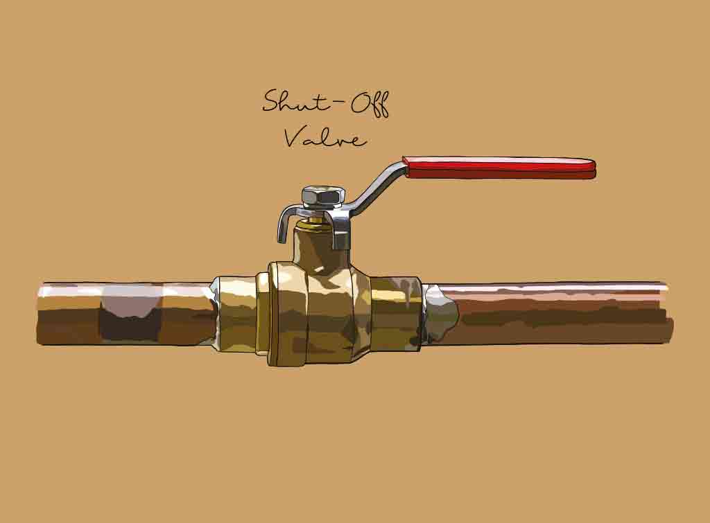 how to fit isolation valve to copper pipe_