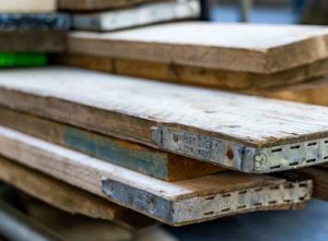 reclaimed scaffolding boards