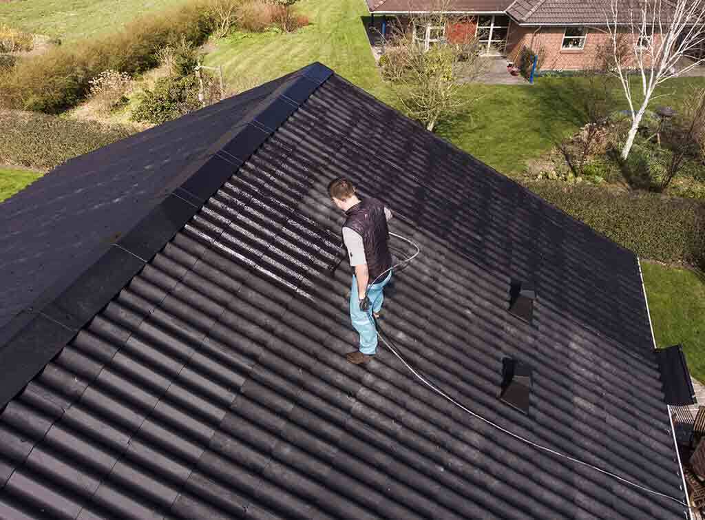 Roof painting costs