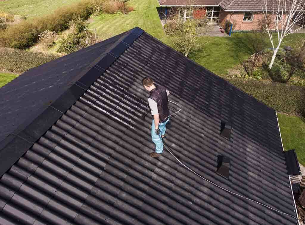 Roof discount tile paint