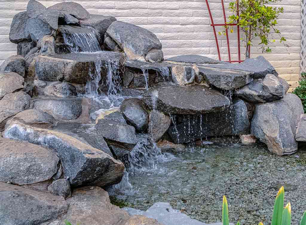 Waterfall rockery idea