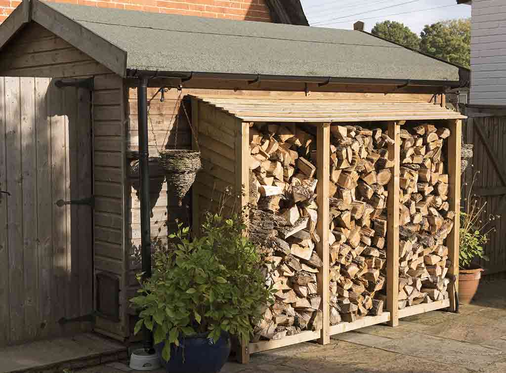 Diy log top store ideas