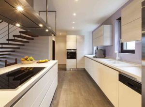 Sleek modern kitchen cabinets