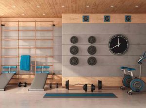 Garage conversion to a home gym