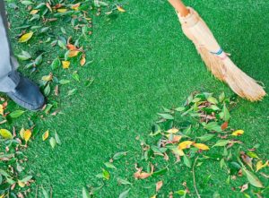 How to clean fake grass