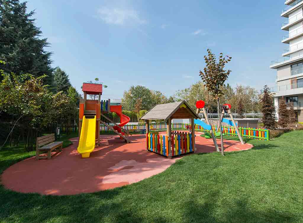 Community playground installation