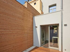 Terraced house side extension design