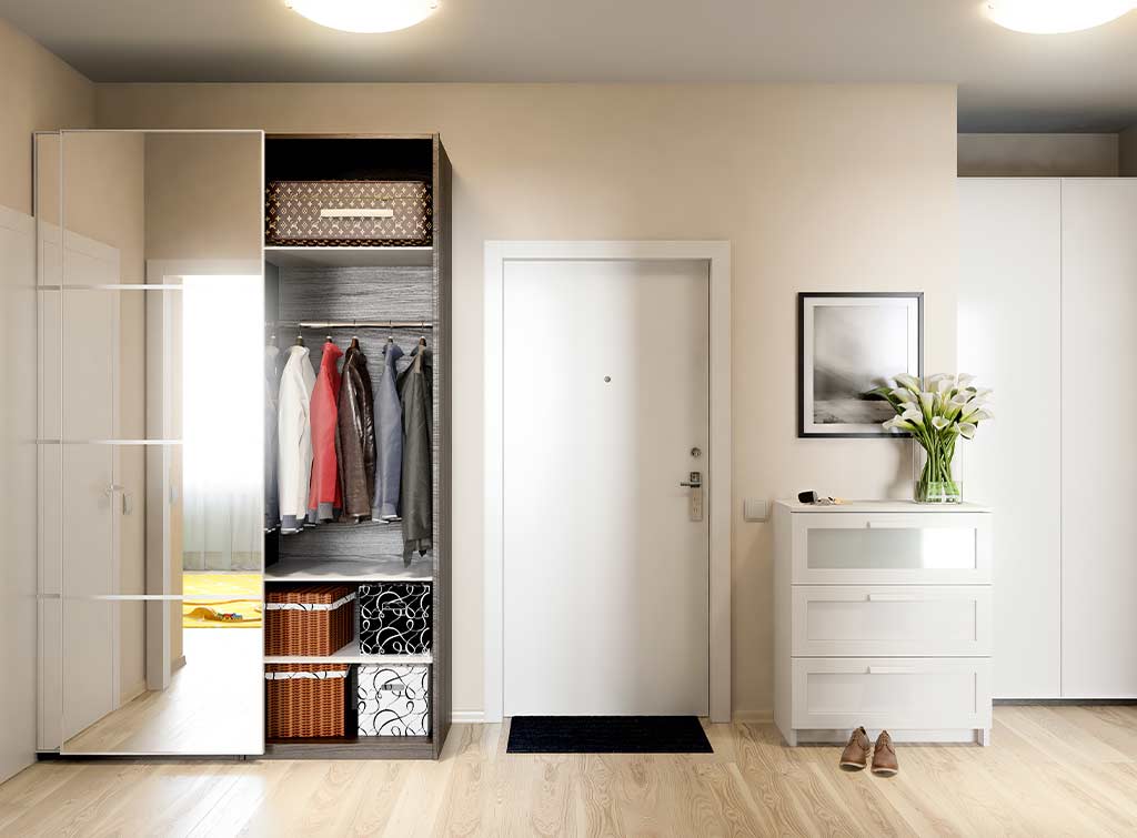Entrance hall coat cupboard deals