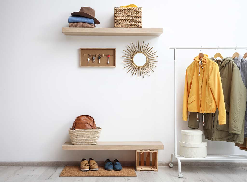Hallway coat and shoe storage ideas